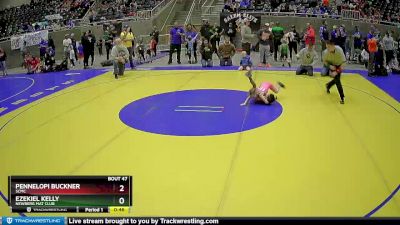 45 lbs Quarterfinal - Ezekiel Kelly, Newberg Mat Club vs Pennelopi Buckner, SCMC