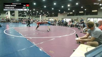 132 lbs Cons. Round 2 - Ryker Hicks, Gulf Breeze High School Wrestl vs Curtis Watson, Trojan Wrestling Academy LLC