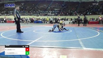 80 lbs Consi Of 8 #2 - Kaylor Jones, Norman North vs COLTON CLABORN, MARLOW OUTLAWS JH