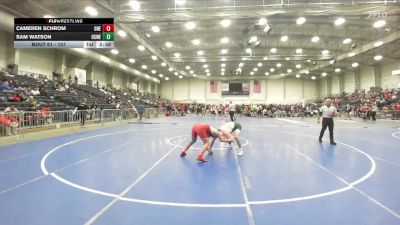 157 lbs Champ. Round 1 - Sam Watson, Oswego State vs Cameren Schrom, Oneonta State