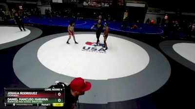 132 lbs Cons. Round 4 - Joshua Rodriguez, California vs Daniel Mancuso Maranan, Rodriguez High School Wrestling