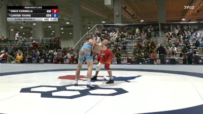 65 lbs Cons. Round 5 - Vince Cornella, Spartan Combat RTC/ Titan Mercury Wrestling Club (TMWC) vs Carter Young, Cowboy RTC/ Titan Mercury Wrestling Club (TMWC)