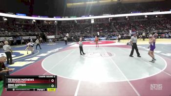 I-145 lbs Champ. Round 2 - Dino Battisti, Brockport vs Te`shaun Mathews, Niagara Wheatfield