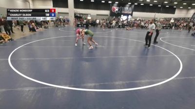 115 lbs Cons. Rd Of 16 - Kenzie Nondorf, Next Level Training Academy vs Charley Olson, The Best Wrestler