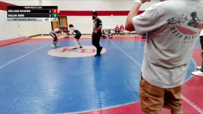 120/126 1st Place Match - William Shafer, Dubose Middle School vs Kalan Sims, Knights Youth Wrestling