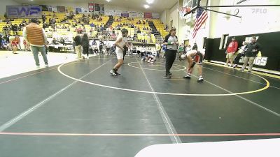 86 lbs Rr Rnd 5 - Shrayder Catron, Tahlequah Wrestling Club vs Jericho Burkart, Coweta JH