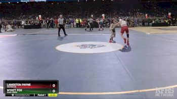 D4-113 lbs Cons. Round 1 - Langston Payne, Holton HS vs Wyatt Fox, Sand Creek
