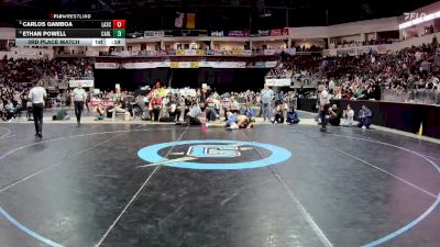 5A 160 lbs 3rd Place Match - Ethan Powell, Carlsbad vs Carlos Gamboa, Las Cruces