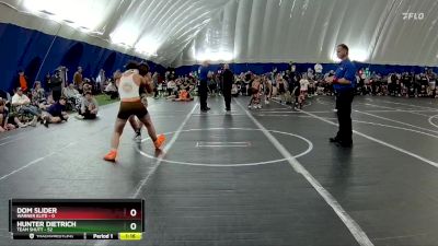 165 lbs Round 7 (8 Team) - Hunter Dietrich, Team Shutt vs Dom Slider, Warner Elite