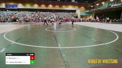 107 lbs Consi Of 8 #1 - Azelie Bosquez, Westview vs Nayeli Landa Gonzalez, Team Coalinga