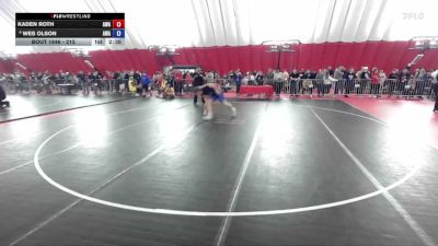 215 lbs Cons. Round 3 - Kaden Roth, Askren Wrestling Academy vs Wes Olson, AWA