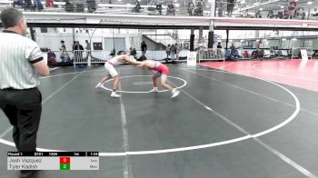 130A lbs Rr Rnd 1 - Josh Vazquez, Izzy Style Wrestling vs Tyler Kadish, Metrowest United