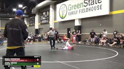 58 lbs Round 3 (4 Team) - Karli Grass, Missouri vs Baeli Gossman, Nebraska Wrestling Academy