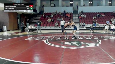 157 lbs Round Of 16 - Pablo Macias, Campbell vs Cole Evans, West Virginia