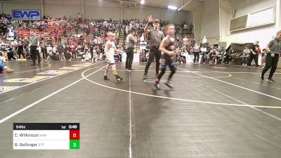 64 lbs Round Of 32 - Callen Wilkinson, RAW vs Boston Bollinger, Tulsa Blue T Panthers