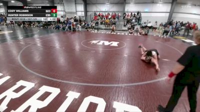 127-129 lbs Round 2 - Cody Williams, Natrona County vs Hunter Robinson, Kelly Walsh