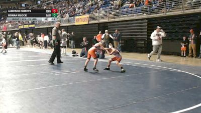 75 lbs Consy 2 - Jameson Sheets, Towanda vs Ronan Klock, Danville
