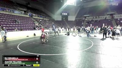 92-93 lbs Round 3 - Hunter Fellows, Pikes Peak Warriors Wrestling vs Eli Mirabella, Cheyenne Mountain Wrestling Club