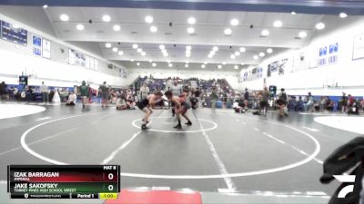 157 lbs Cons. Round 3 - Jake Sakofsky, Torrey Pines High School Wrest vs Izak Barragan, Imperial