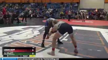 141 lbs Champ. Round 1 - DJ Millett, Millikin University vs Josiah Gehr, Messiah College