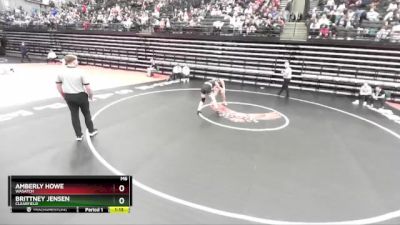 5A 130 lbs Quarterfinal - Brittney Jensen, Clearfield vs Amberly Howe, Wasatch