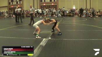 70 lbs Quarterfinal - Colton Bryce, Legacy Dragons vs Zach Paris, Smitty`s Barn