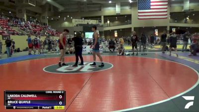 160 lbs Cons. Round 2 - Lakoda Caldwell, AR vs Bruce Quayle, AR