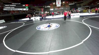 49 lbs Champ. Rd Of 16 - Hailey Ramirez, California Grapplers vs Xander Licea