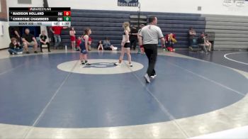 105 lbs Round 2 - Christine Chambers, Capital Wrestling Club vs Madison Holland, Suples Wrestling Club