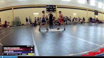120 lbs Semifinal - Walter Hagedorn, Maurer Coughlin Wrestling Club vs Luke Rioux, Contenders Wrestling Academy