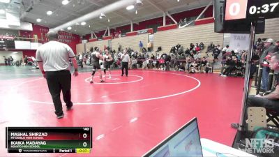 140 lbs Cons. Semi - Ikaika Madayag, Novato High School vs Mashal Shirzad, Mt Diablo High School