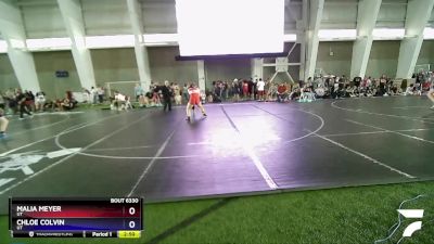 190 lbs Cons. Round 3 - Malia Meyer, UT vs Chloe Colvin, UT