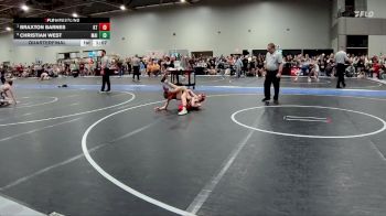 90 lbs Quarterfinal - Braxton Barnes, KS Thunderstruck vs Christian West, Maize