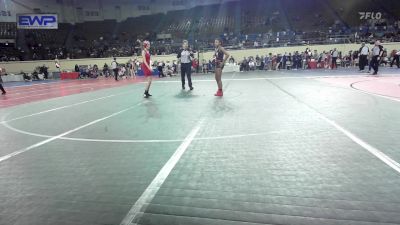 100 lbs Quarterfinal - Raeya Perkins, Union Girls JH vs Kambry Moy, Mustang Middle School