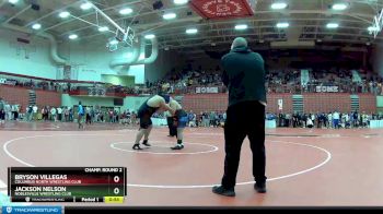 285 lbs Champ. Round 2 - Bryson Villegas, Columbus North Wrestling Club vs Jackson Nelson, Noblesville Wrestling Club