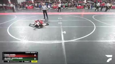 78 lbs Champ. Round 2 - Chad Hamel, Wisconsin Rapids vs Oliver Jachthuber, Princeton WC