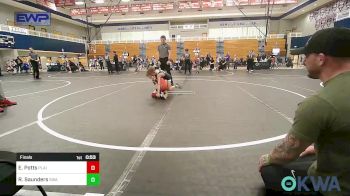 58 lbs Final - Eli Potts, Plainview Youth Wrestling Club vs Ryatt Saunders, Shelton Wrestling Academy