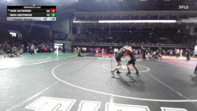 144 lbs Champ. Round 1 - Mika Ontiveros, Pitman vs Jose Gutierrez, Livingston