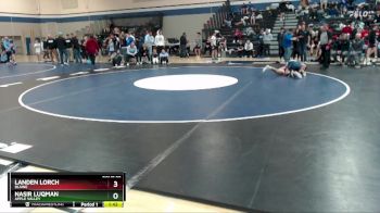 133 lbs Champ. Round 2 - Nasir Luqman, Apple Valley vs Landen Lorch, Blaine