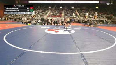 3A-113 lbs Quarterfinal - Teague Duncan, Buffalo vs Keller Dehmel, Worland