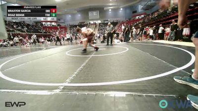 160 lbs Consolation - Braxton Garcia, Eufaula Ironheads Wrestling Club vs Boaz Senge, Team Tulsa Wrestling Club
