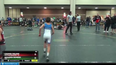 64 lbs Placement (4 Team) - Cooper Fielder, Backyard Brawlers vs Brenden Romero, Ares