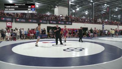 92 kg Champ. Rd Of 64 - Gabe Sollars, Indiana RTC vs Coy Raines, Husky Elite Wrestling Club