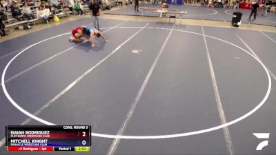 170 lbs Cons. Round 3 - Isaiah Rodriguez, Flat Earth Wrestling Club vs Mitchell Knight, Pinnacle Wrestling Club