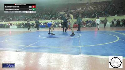 118 lbs Quarterfinal - Gannon Wilson, Broken Arrow vs Carson Osburn, Vinita