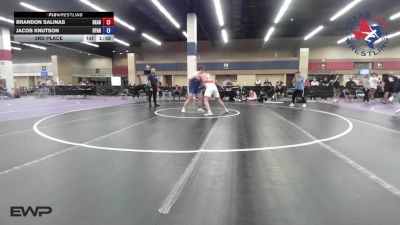 215 lbs 3rd Place - Brandon Salinas, Dead Shot Wrestling Club vs Jacob Knutson, Spartan Mat Club