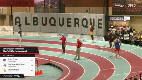 Men's 200m Invitational, Prelims 1