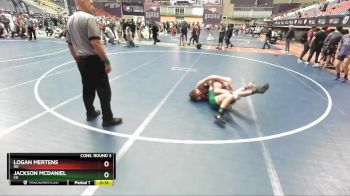 138 lbs Cons. Round 3 - Logan Mertens, ND vs Jackson McDaniel, CO