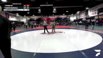 138 lbs Champ. Round 2 - Jayden Ho, San Clemente vs Damon Marshall, Brea Olinda