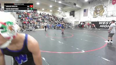 106 lbs Champ. Round 2 - Arson Rincon, South El Monte vs Kevin Martinez, Western